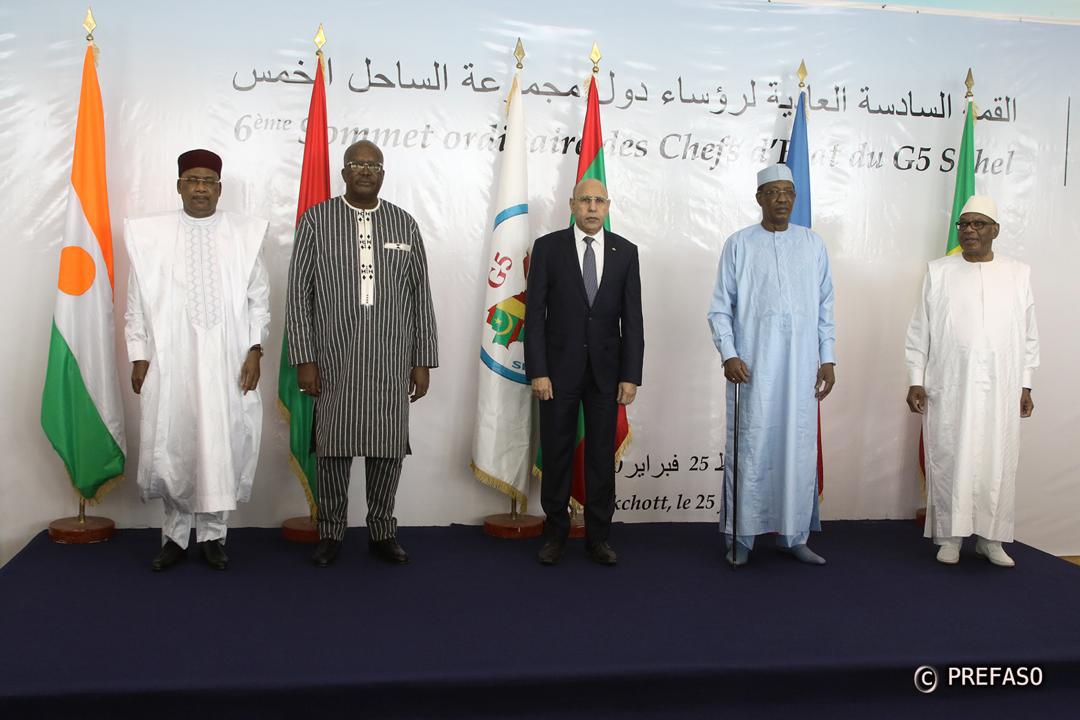 Sixième session ordinaire de la Conférence des Chefs d’Etat du G5 Sahel ; Nouakchott, le 25 février 2020